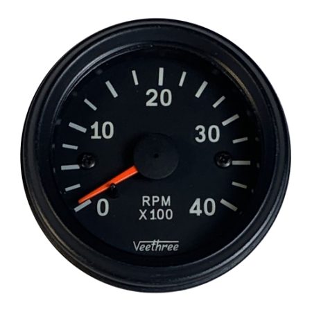 Tachometer (Black bezel/Black dial) 52mm - 4000 RPM