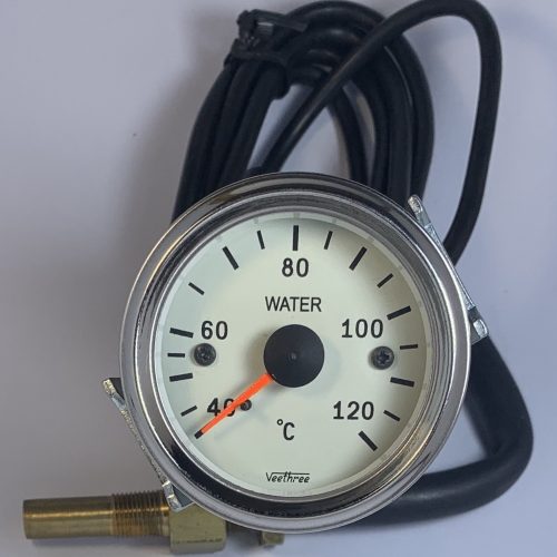White Dial Water Temp Gauge 6 Feet