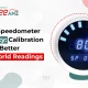 Digital speedometer accuracy calibration tips